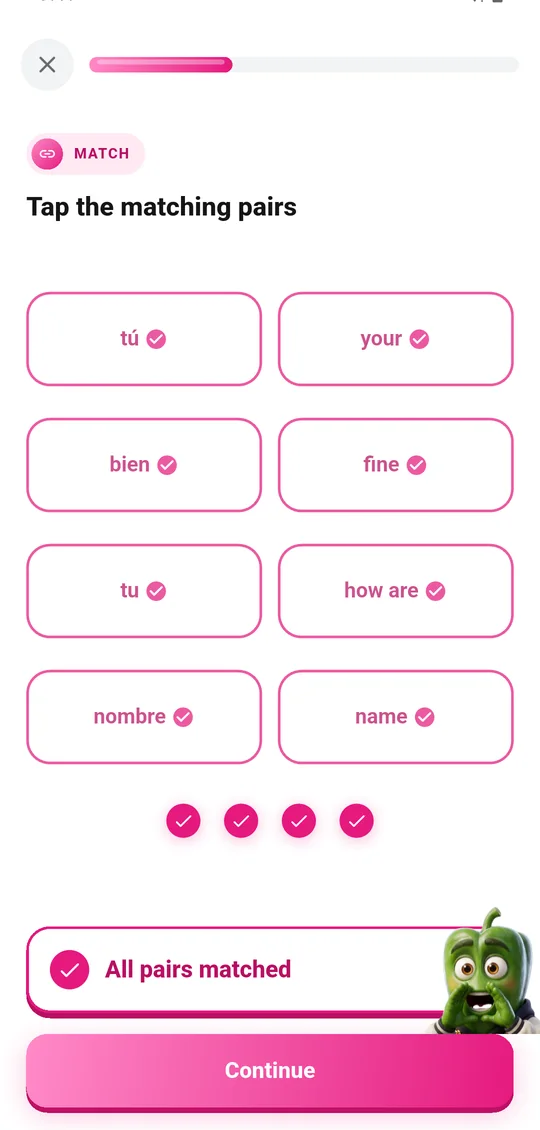 Match: Tap the pairs before you second-guess yourself.